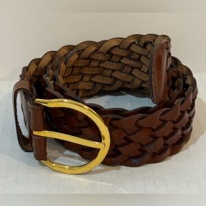 Lady Canterbury Brown Braided Belt